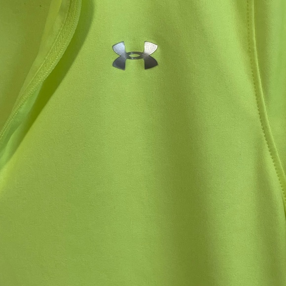 Women’s long sleeve under armour shirt neon yellow - Picture 3 of 5